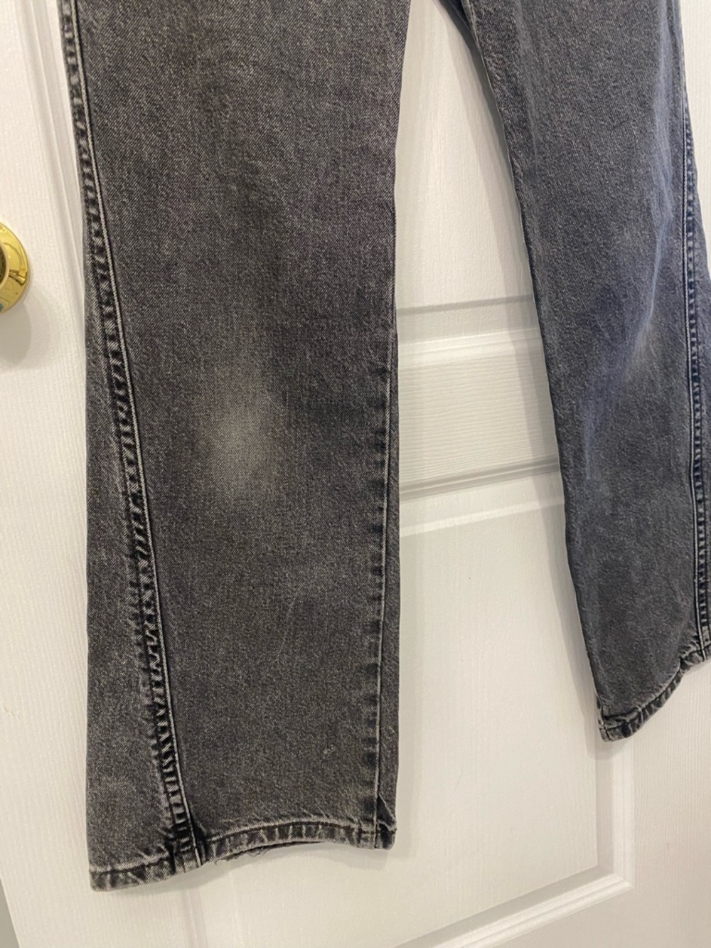 Levi's Noughties Boot Cut Low Rise Y2K Streetwear Black Charcoal Jeans Size 29 - Picture 8 of 16